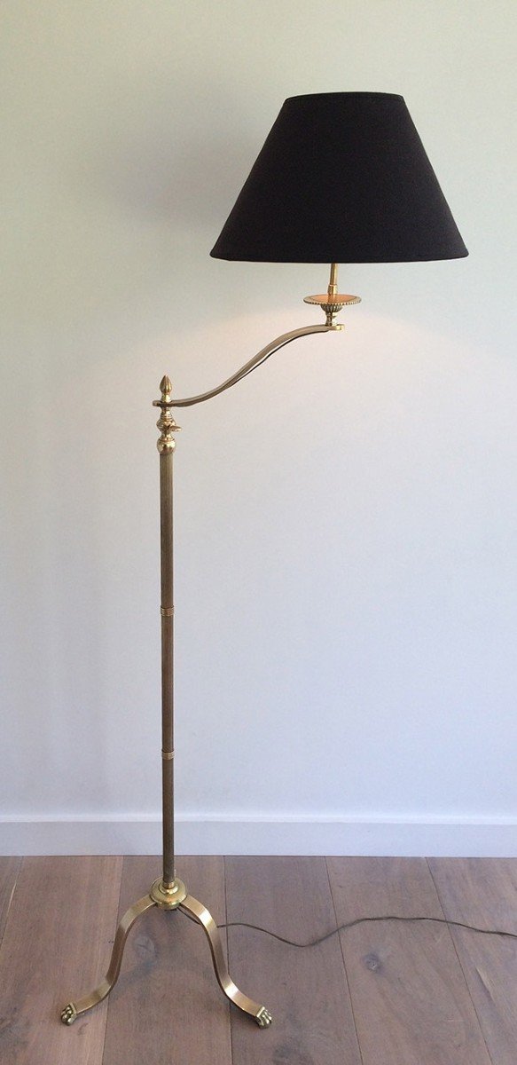 Brass Removable Reading Lamp. Frech Work In The Style Of Maison Jansen. Circa 1940