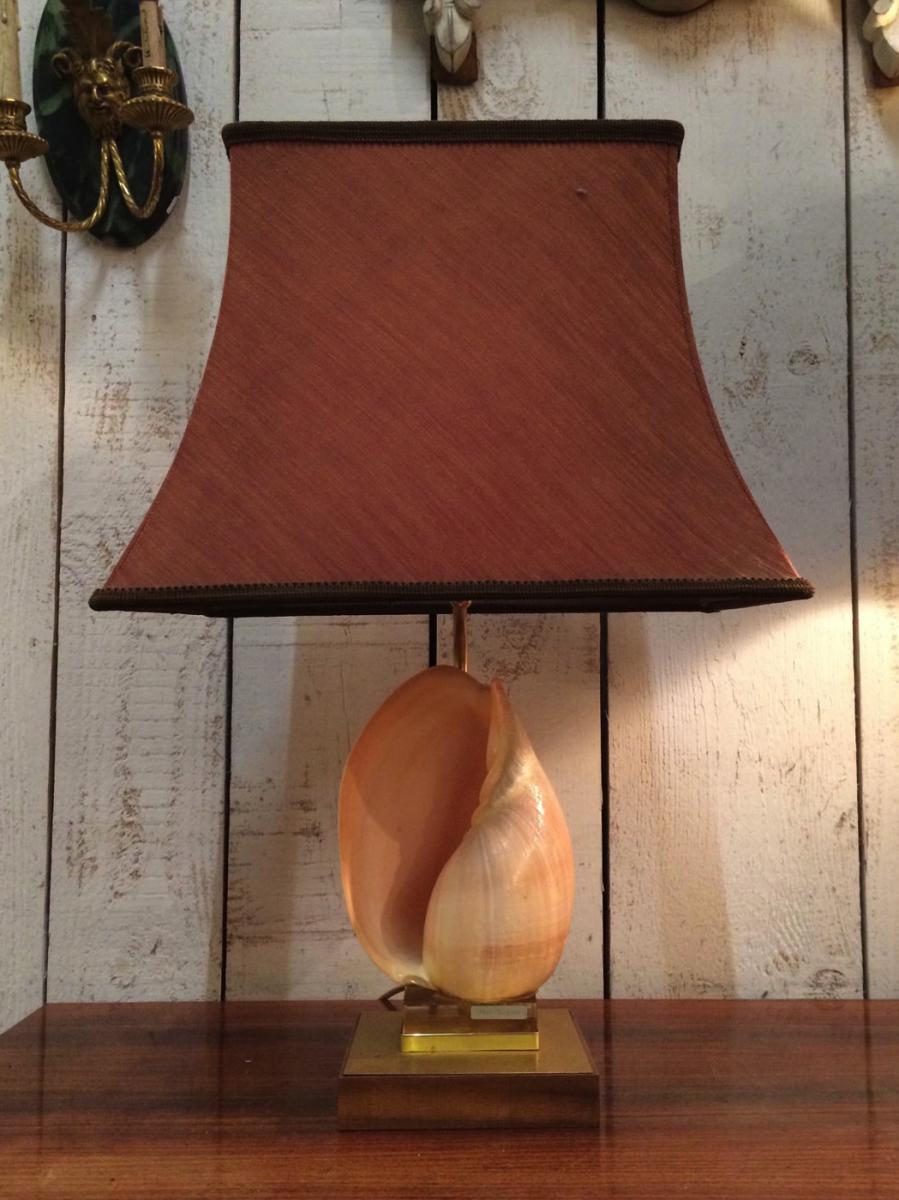 Seashell Lamp. About 1970