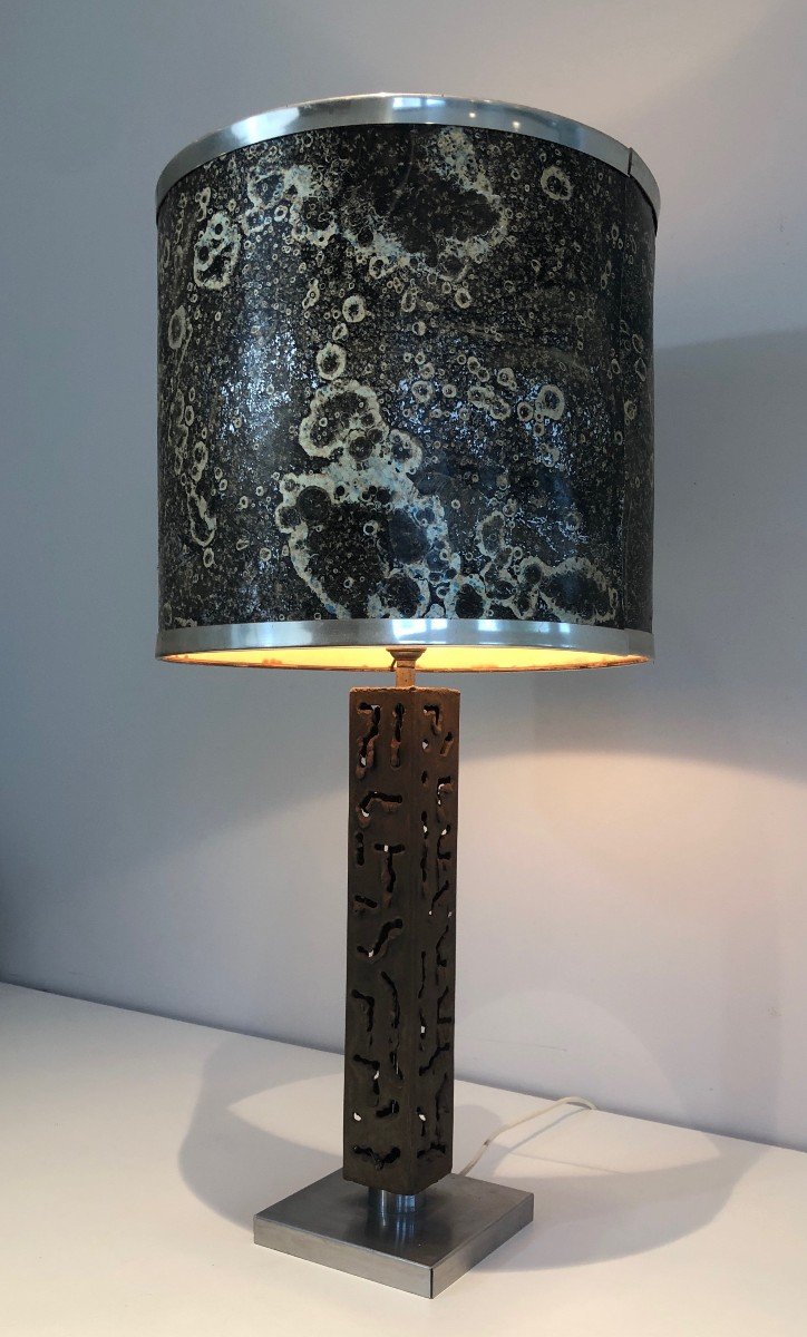 Worked Steel Design Table Lamp-photo-3