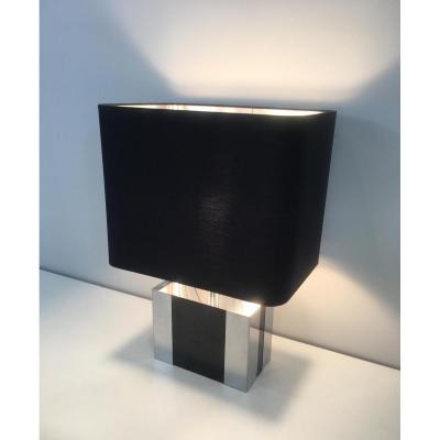 Lamp In Chrome And Black Lacquer