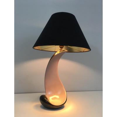 Lampe Design En Céramique. Vers 1950