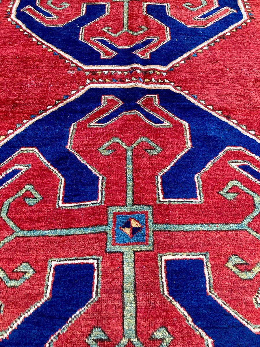 Kazakh Rug. Circa 1900. 220 X 145 Cm-photo-1