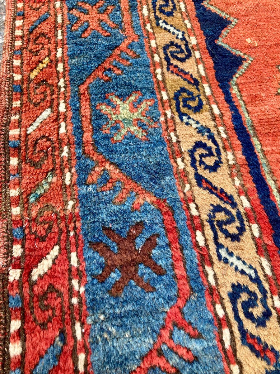 Kazakh Rug. Circa 1900. 220 X 145 Cm-photo-4