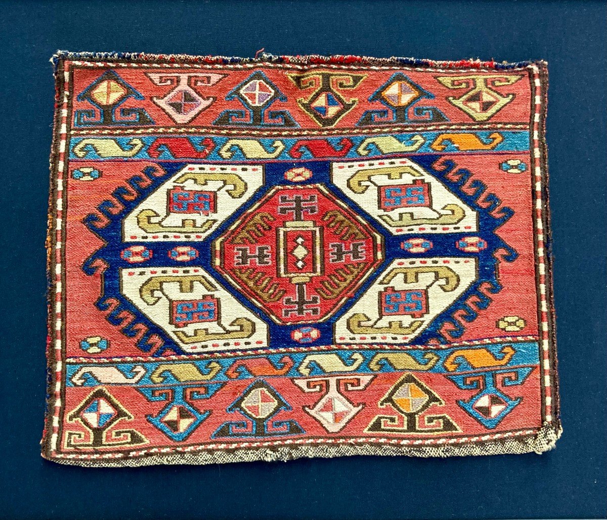 Panneau De Maffrash Shahsavan- Perse. Circa 1900. 56 X 45 Cm