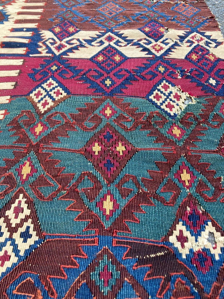 Galerie Kilim Malatya. Circa 1850.  330 X 78 Cm-photo-2