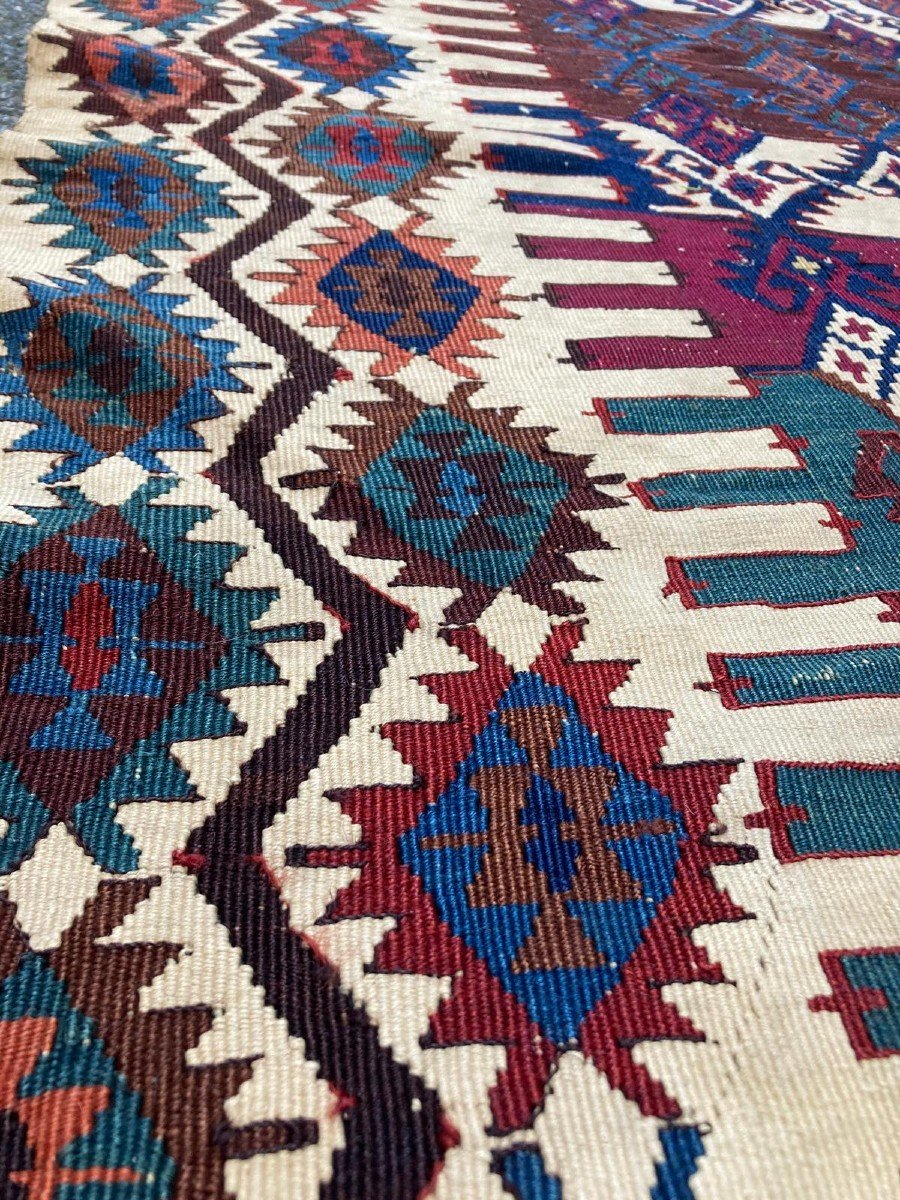 Galerie Kilim Malatya. Circa 1850.  330 X 78 Cm-photo-4