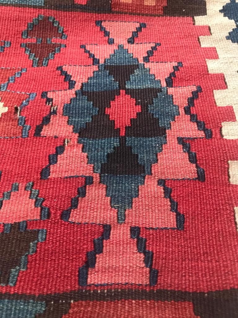 Kilim Shahsavan - Perse. Circa 1900. 480 X 180 Cm-photo-5