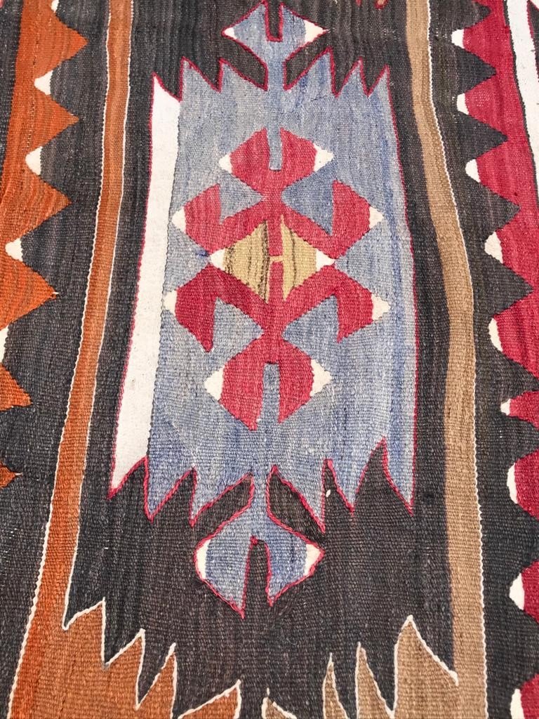 Kilim Afyon -  Anatolie. Circa 1950.  335 X 133 Cm-photo-2