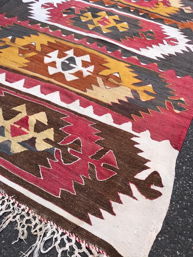 Kilim Afyon -  Anatolie. Circa 1950.  335 X 133 Cm-photo-1