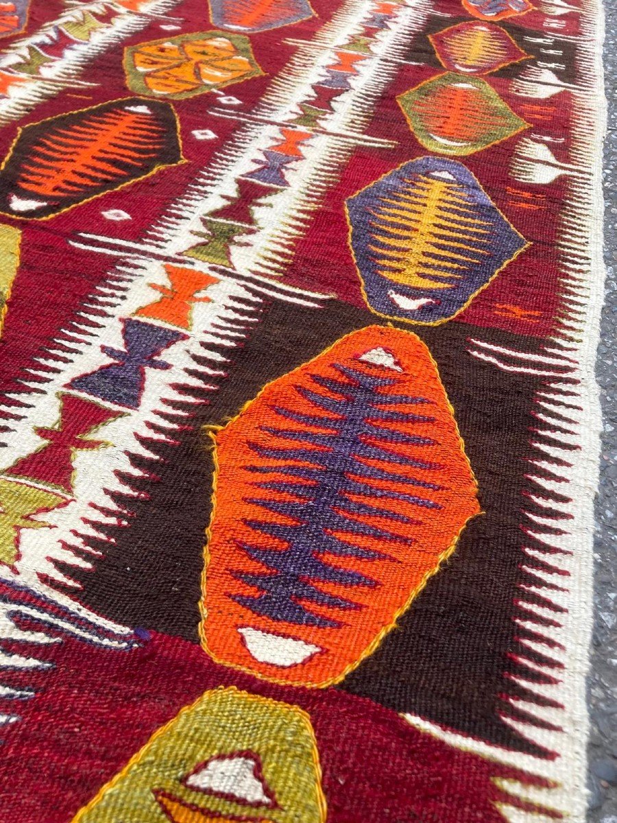 Kilim Mut - Anatolie. Circa 1920.  308 X 120 Cm-photo-2