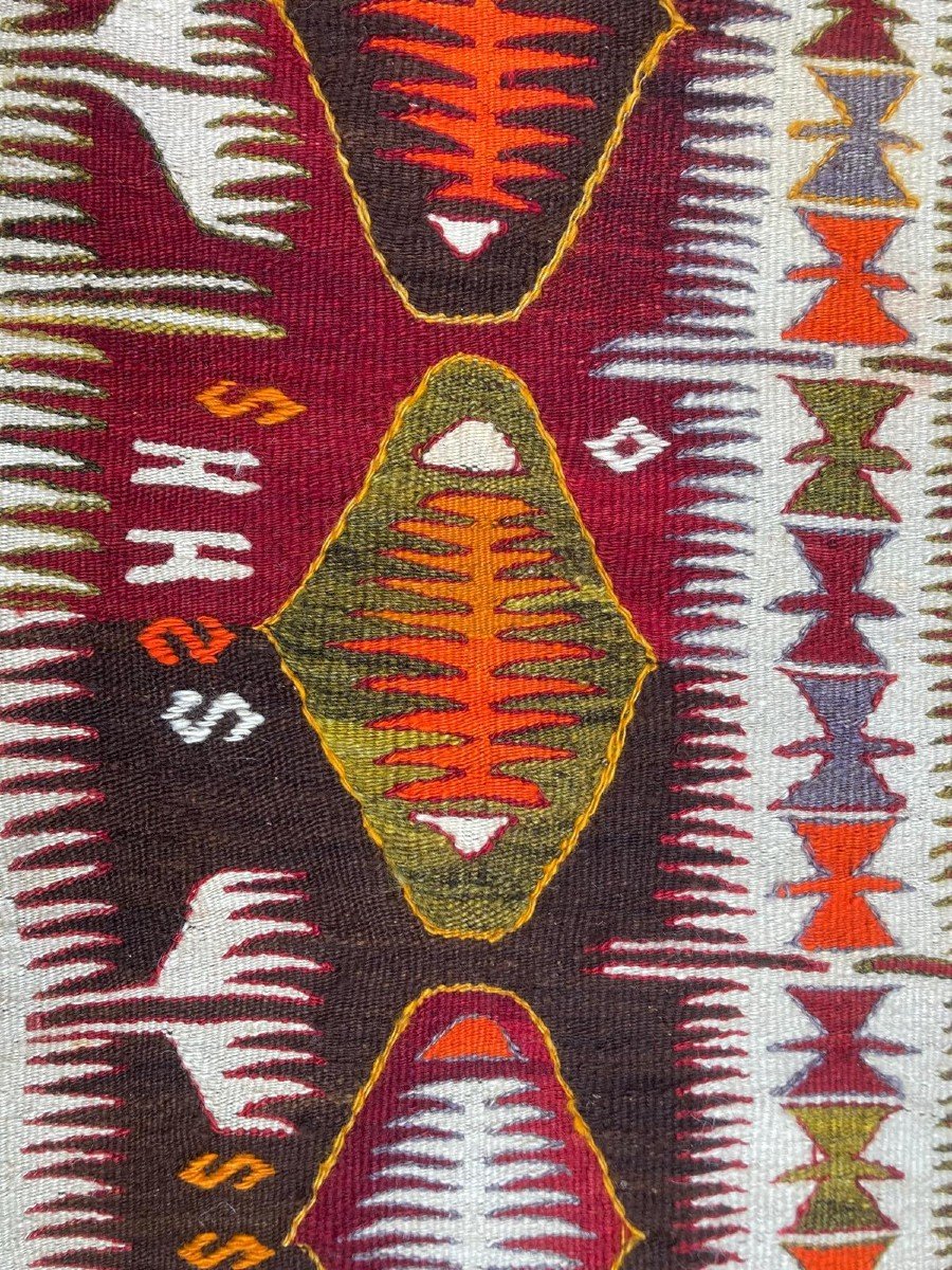 Kilim Mut - Anatolia. Circa 1920. 308 X 120 Cm-photo-3