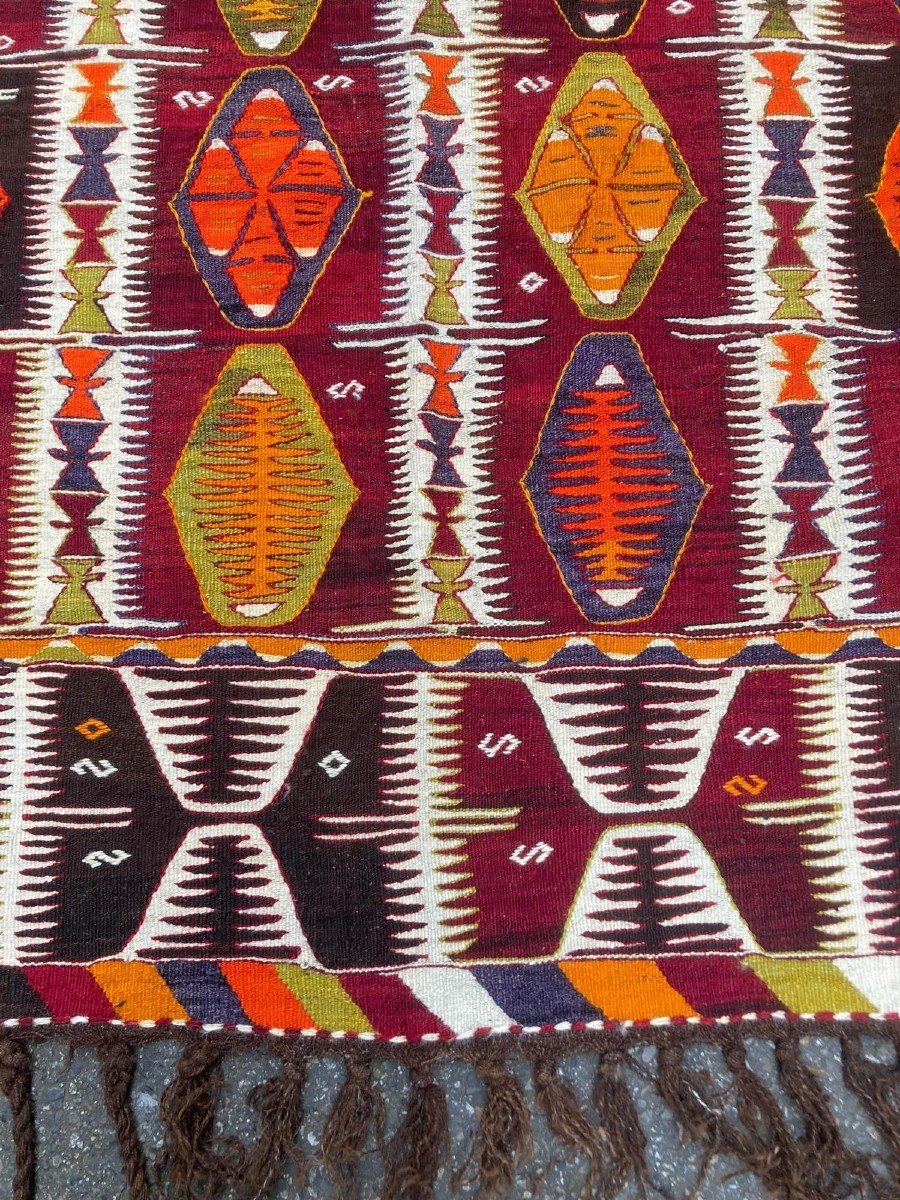 Kilim Mut - Anatolie. Circa 1920.  308 X 120 Cm-photo-4