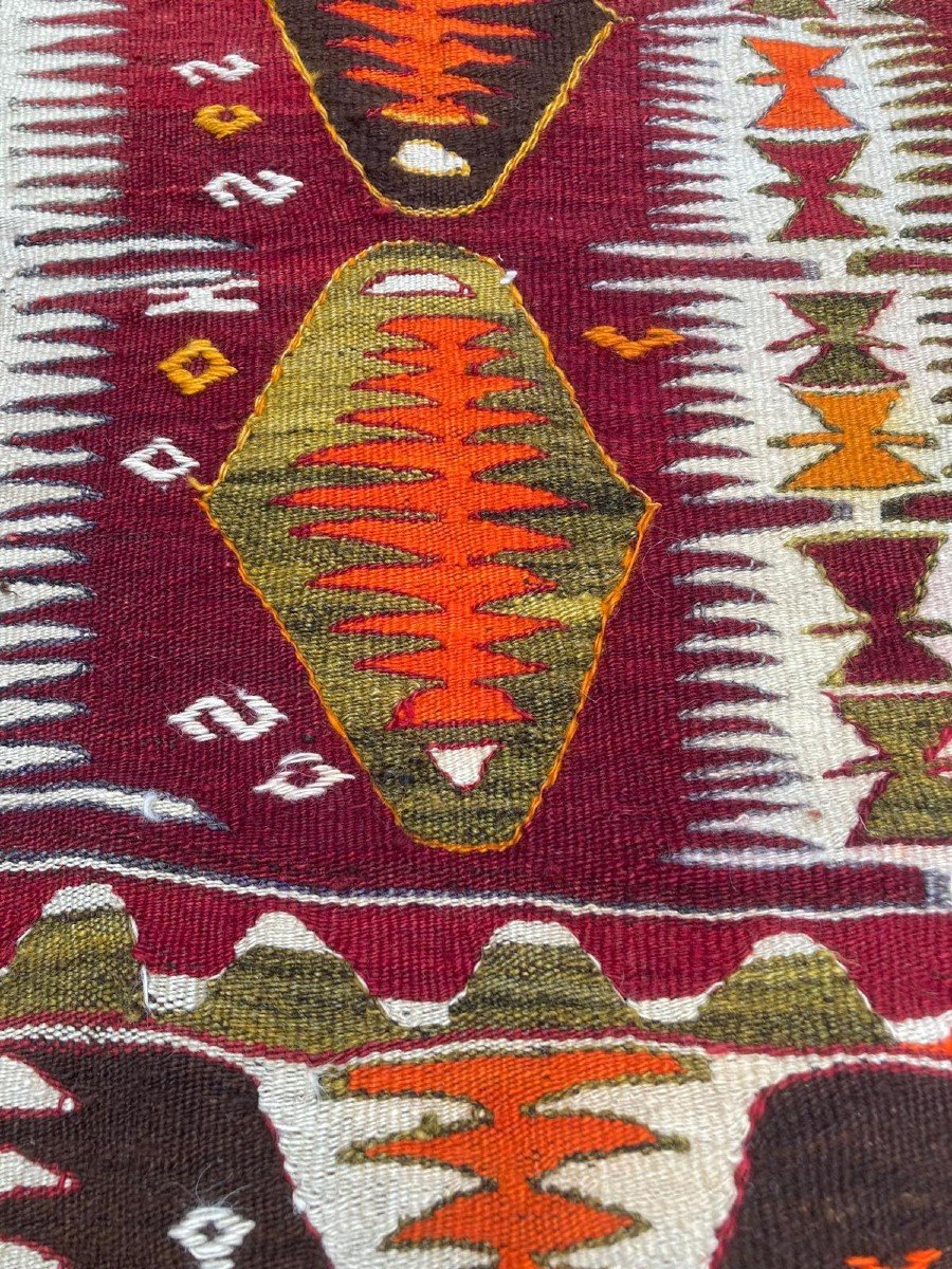 Kilim Mut - Anatolie. Circa 1920.  308 X 120 Cm-photo-5