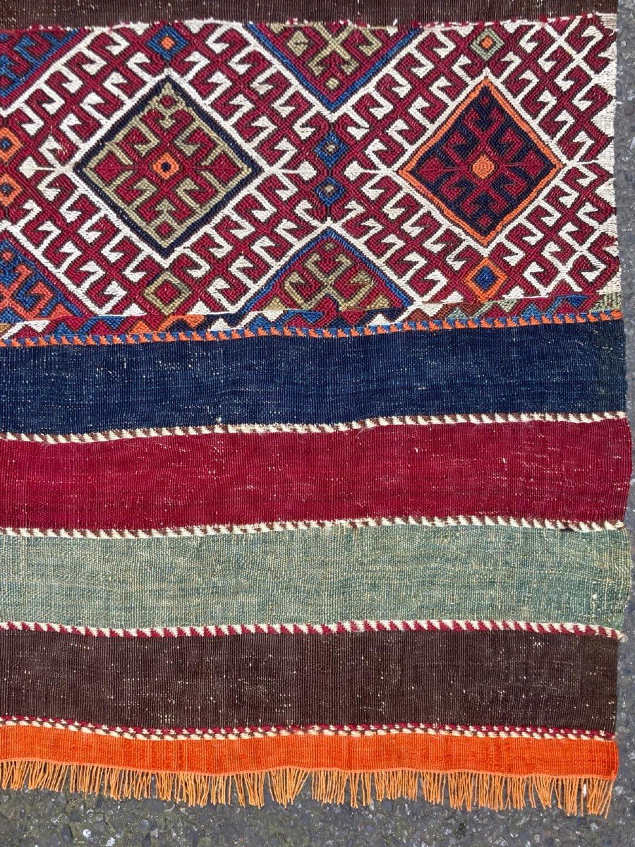 Kilim Cuval. Gaziantep - Anatolie. Circa 1880. 130 X 108 Cm-photo-4