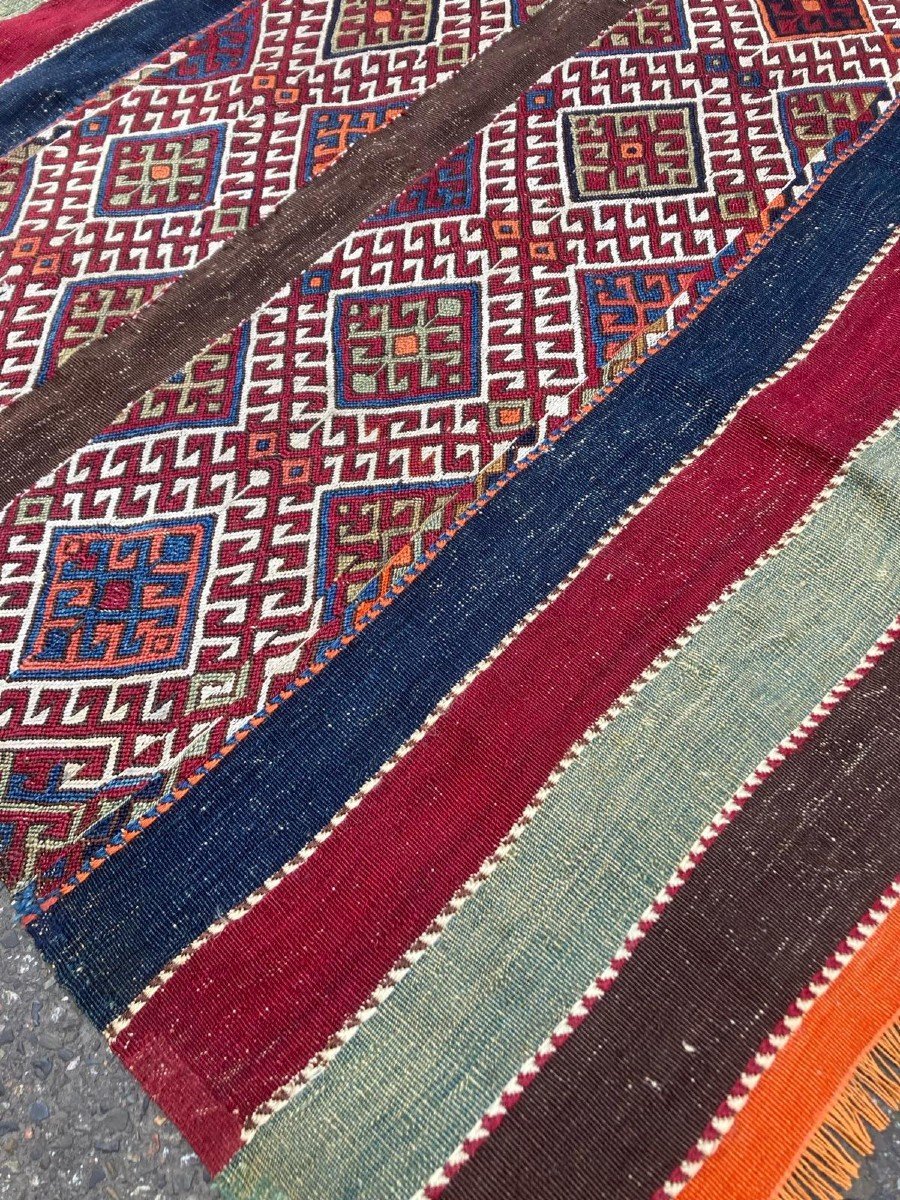 Kilim Cuval. Gaziantep - Anatolie. Circa 1880. 130 X 108 Cm-photo-2