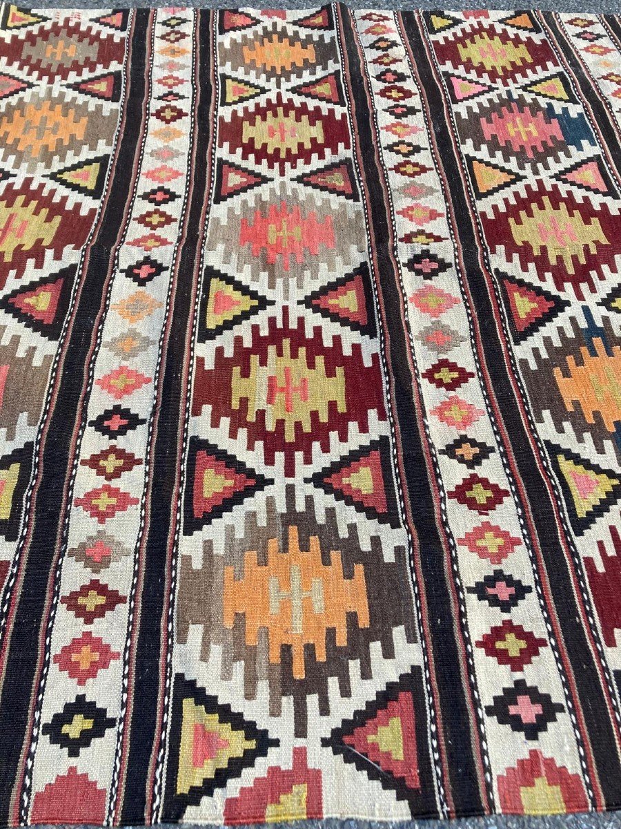 Kilim Shirvan - Perse. Circa 1920.  276 X 150 Cm-photo-3