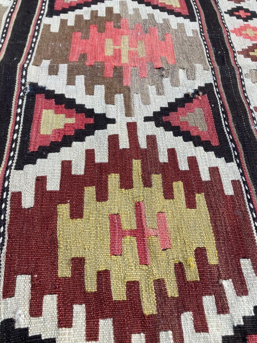 Kilim Shirvan - Perse. Circa 1920.  276 X 150 Cm-photo-4