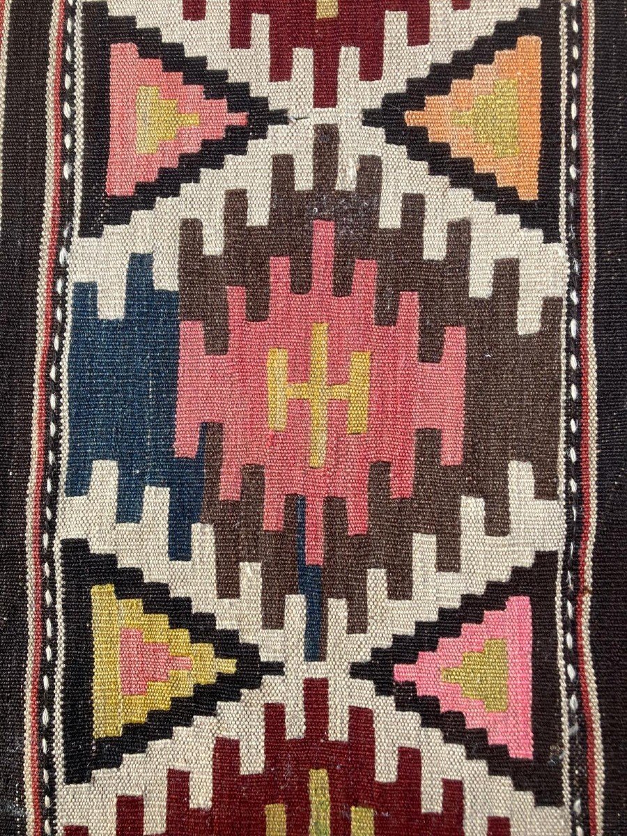 Kilim Shirvan - Perse. Circa 1920.  276 X 150 Cm-photo-2