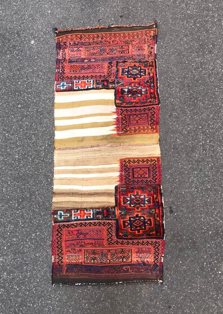 Kilim Bathiyari - Perse. Circa 1900.  215 X 83 Cm-photo-3