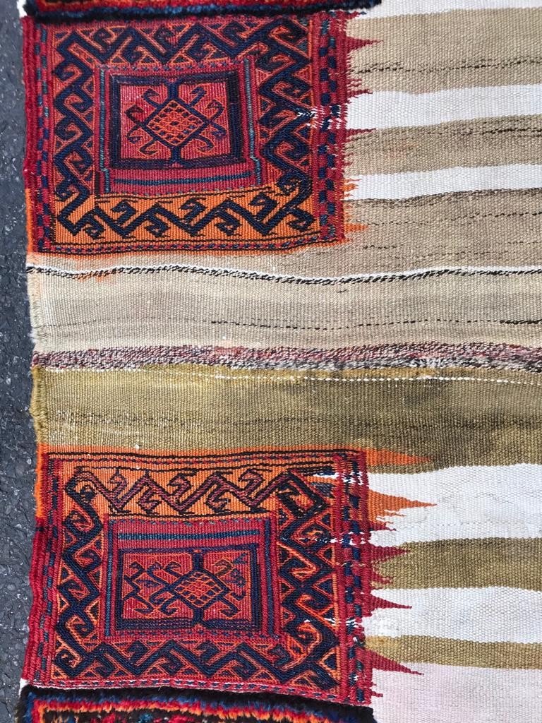 Kilim Bathiyari - Perse. Circa 1900.  215 X 83 Cm-photo-4