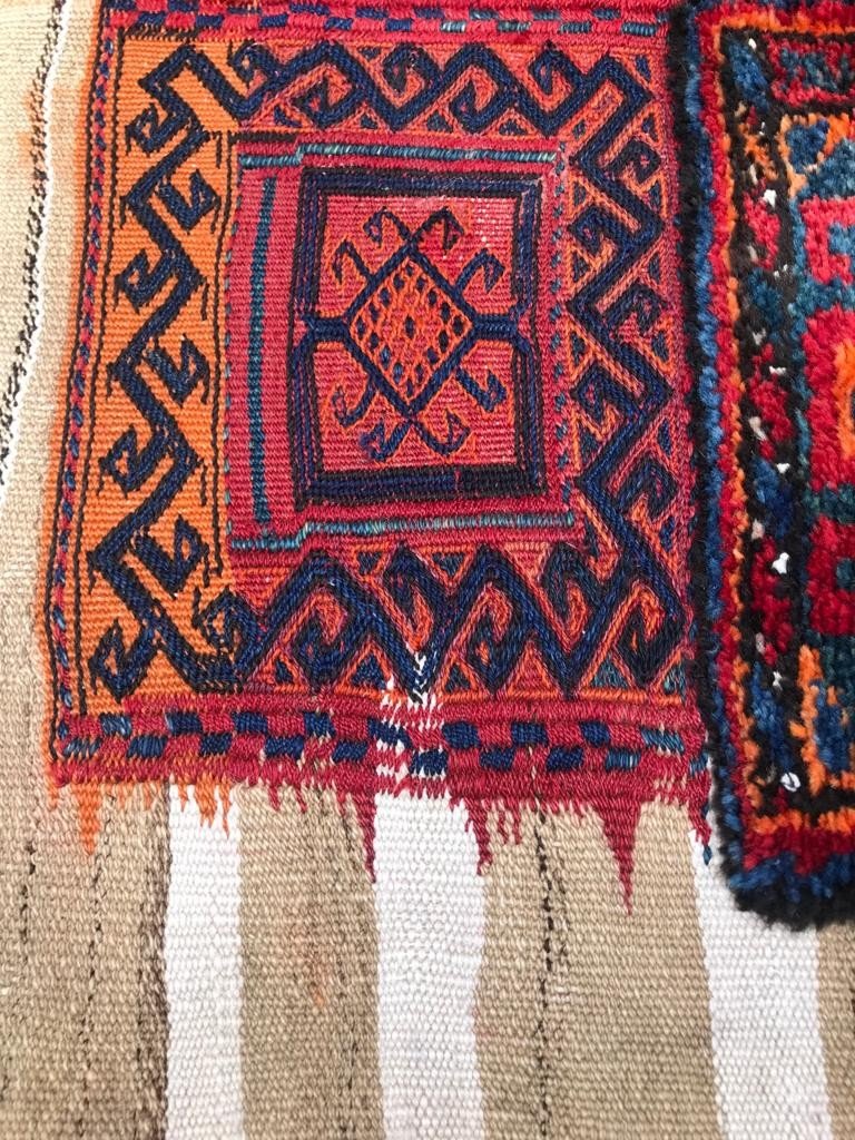 Kilim Bathiyari - Perse. Circa 1900.  215 X 83 Cm-photo-4