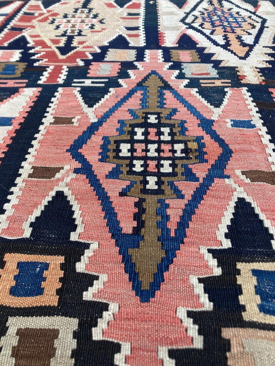 Kilim Kuba - Azerbaijan. Circa 1900. 305 X 175 Cm-photo-3