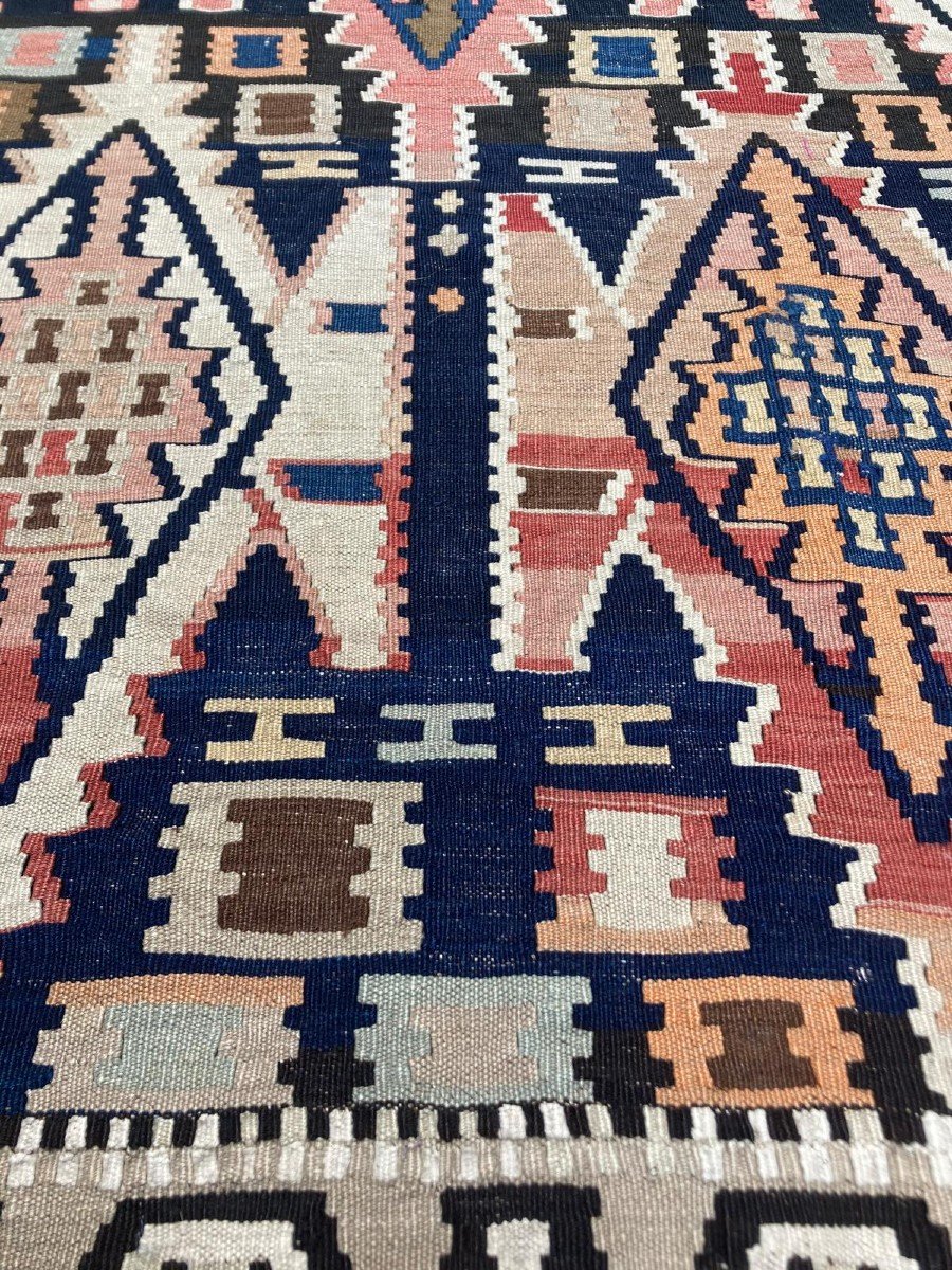 Kilim Kuba - Azerbaijan. Circa 1900. 305 X 175 Cm-photo-4