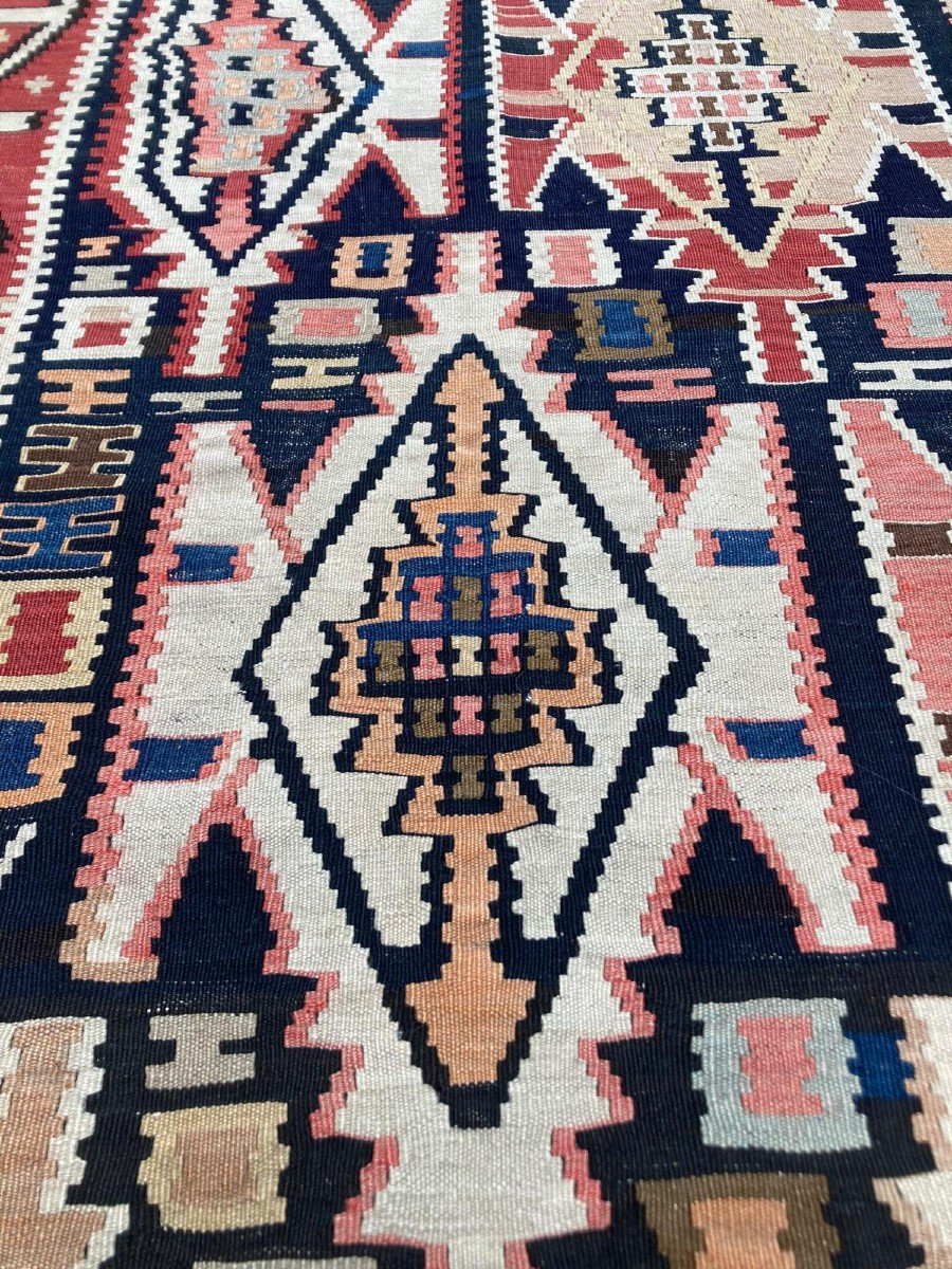 Kilim Kuba - Azerbaijan. Circa 1900. 305 X 175 Cm-photo-2