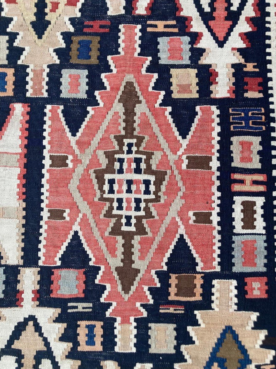 Kilim Kuba - Azerbaijan. Circa 1900. 305 X 175 Cm-photo-4