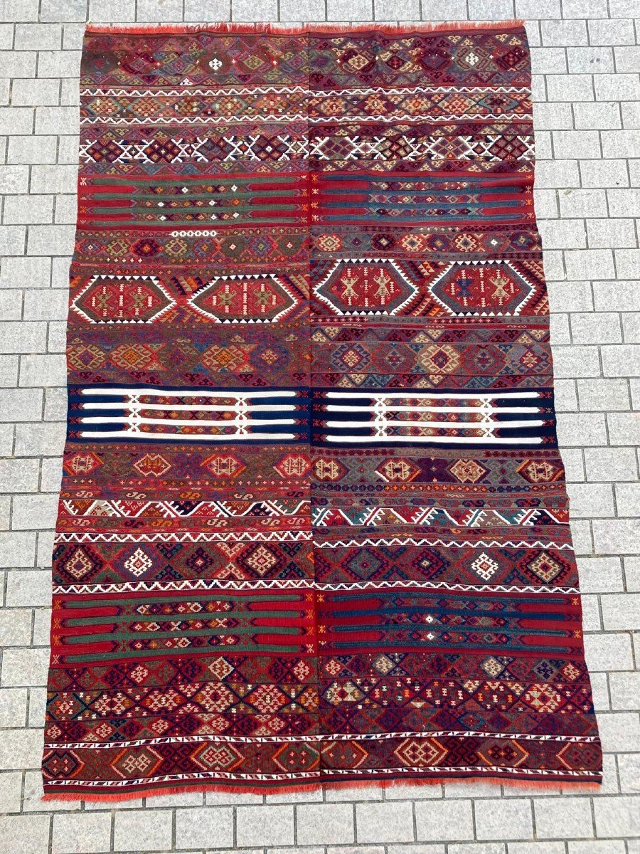 Kilim Malatya - Anatolie. Circa 1880.  333 X 200 Cm