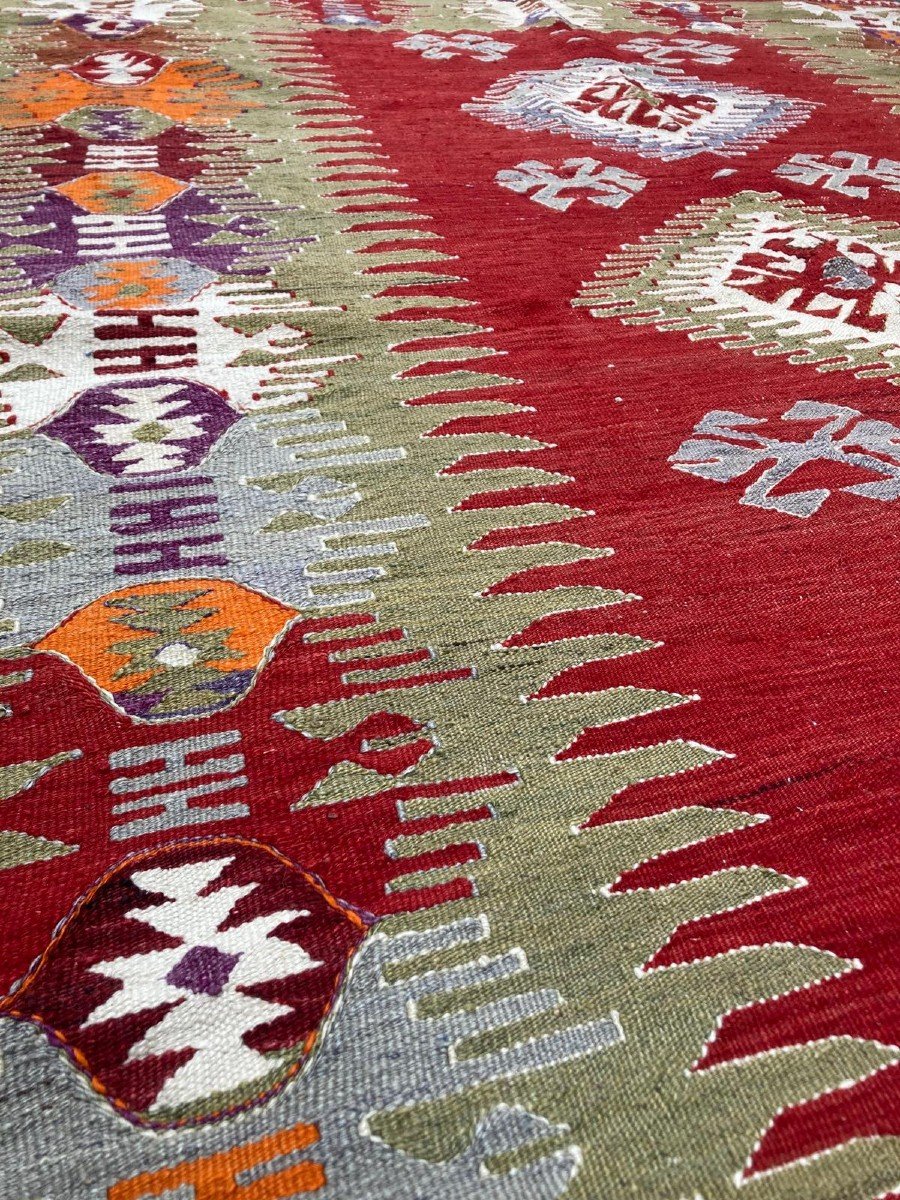 Kilim Afyon Daskiri - Anatolie. Circa 1950.  240 X 150 Cm-photo-2