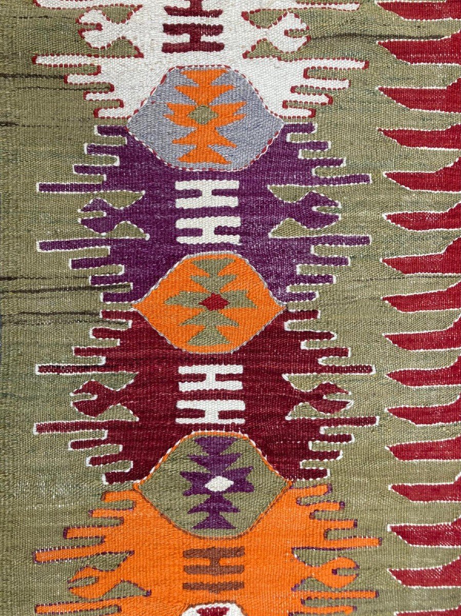 Kilim Afyon Daskiri - Anatolie. Circa 1950.  240 X 150 Cm-photo-4