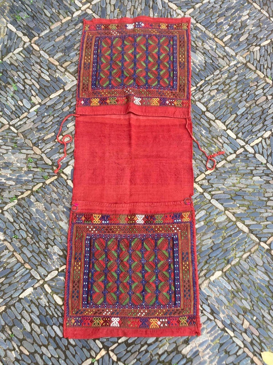 Double Bag (heybe) - Obruk/ Konya - Central Anatolia. Circa 1880. 185 X 65 Cm-photo-2