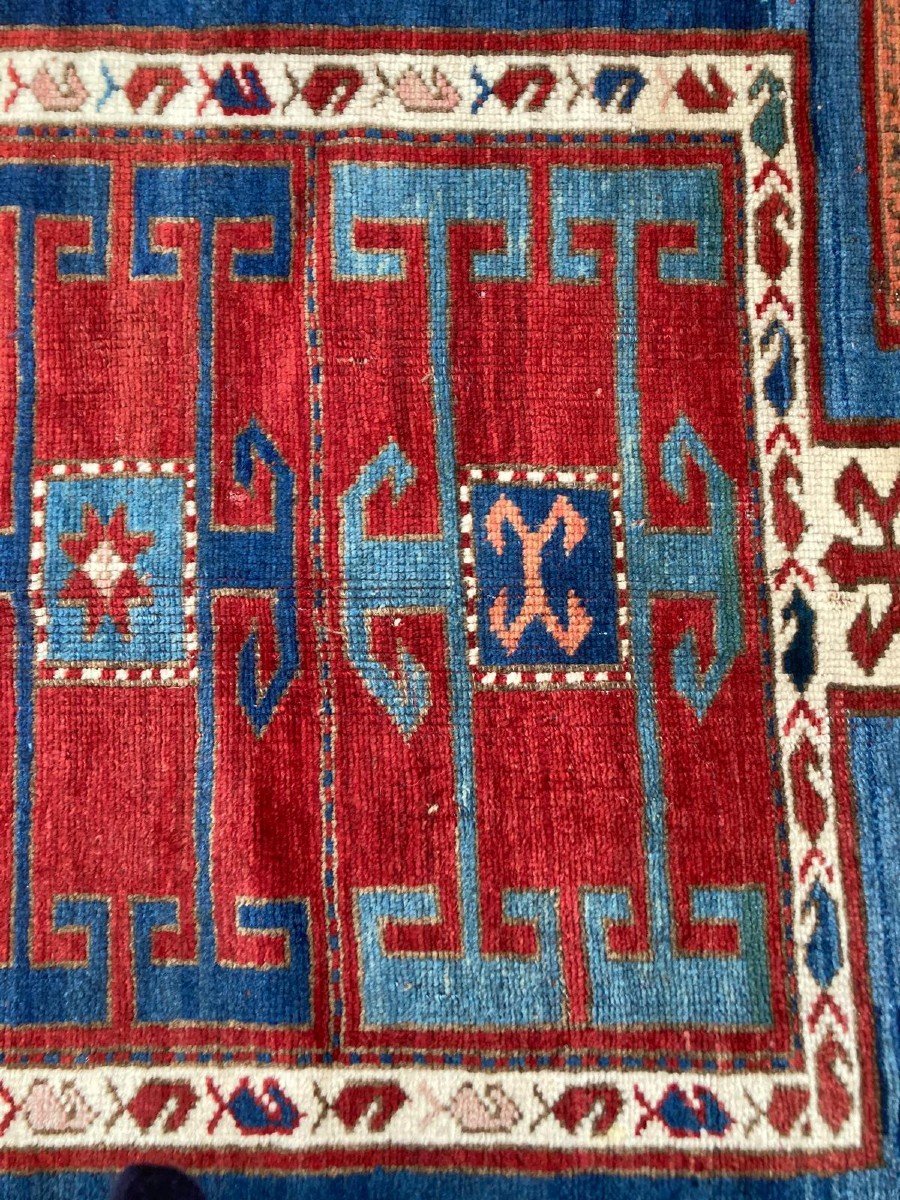 Armenia - Caucasus Carpet. Circa 1870. 200 X 150 Cm-photo-3