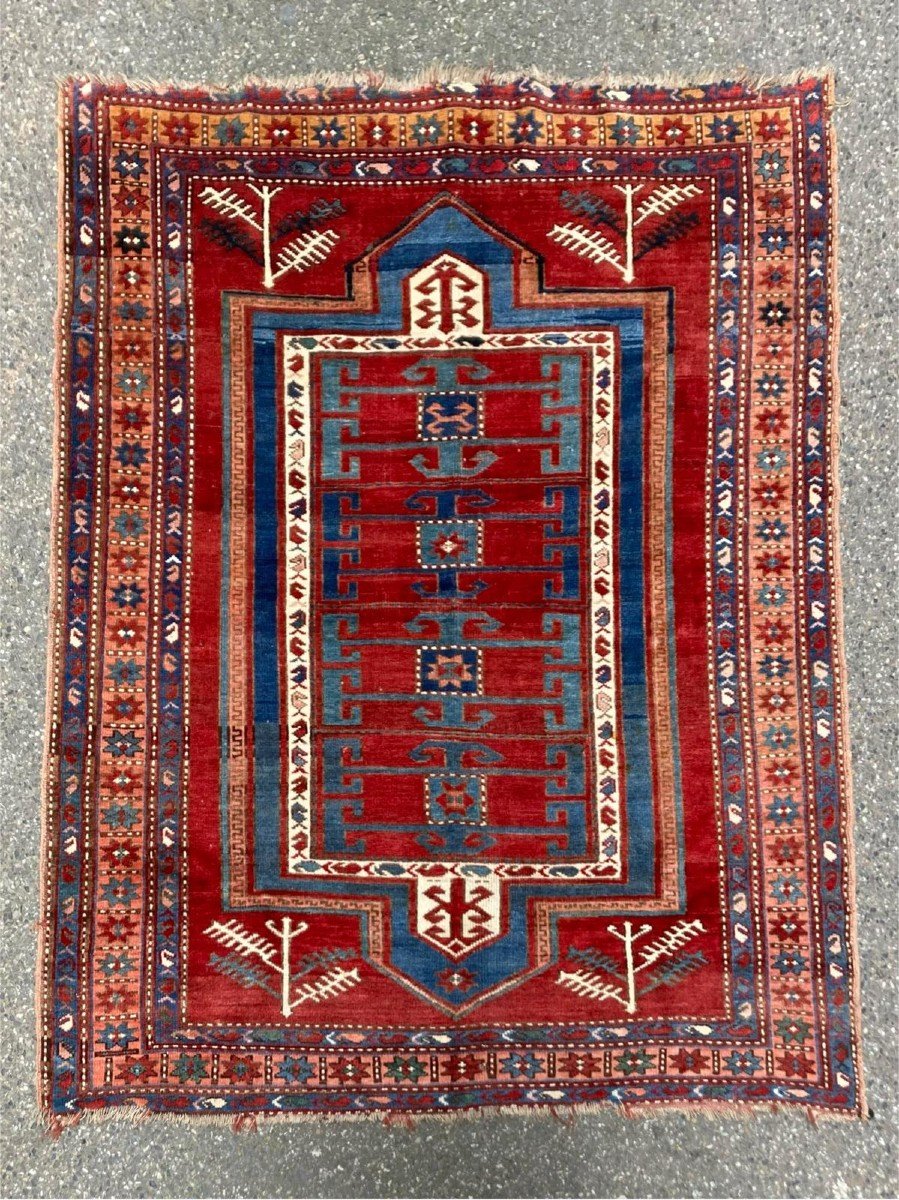 Armenia - Caucasus Carpet. Circa 1870. 200 X 150 Cm-photo-5