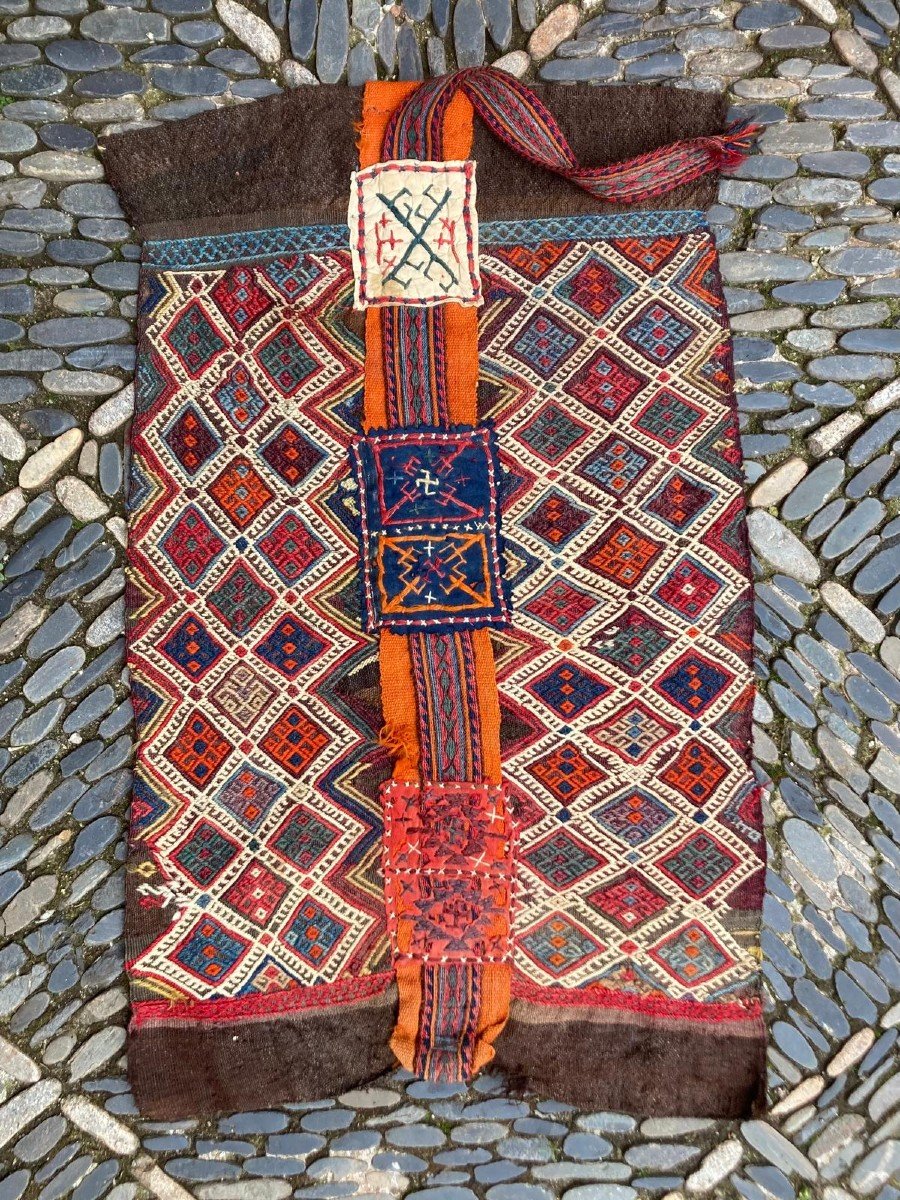 Cuval Anatolien Obruk. 19 Ième.  90 X 52 Cm. Collection -photo-2