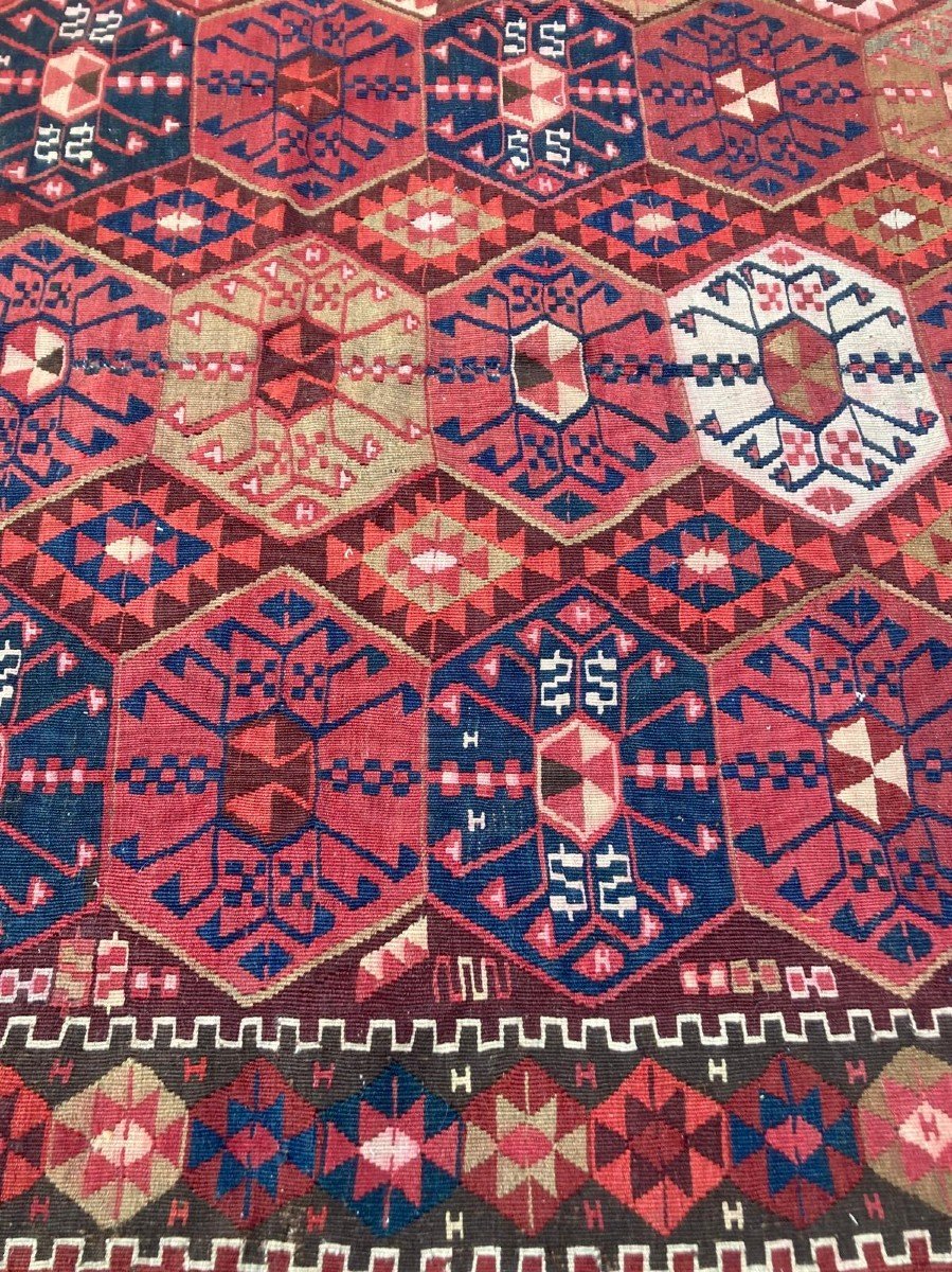 Kilim Kars - Anatolia. Circa 1920. 320 X 130 Cm-photo-3