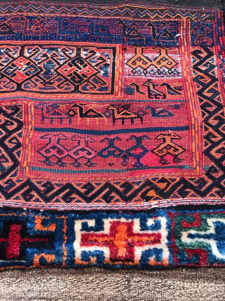 Bathiyari / Persian Kilim Rug. Circa 1900. 215 X 83 Cm-photo-2