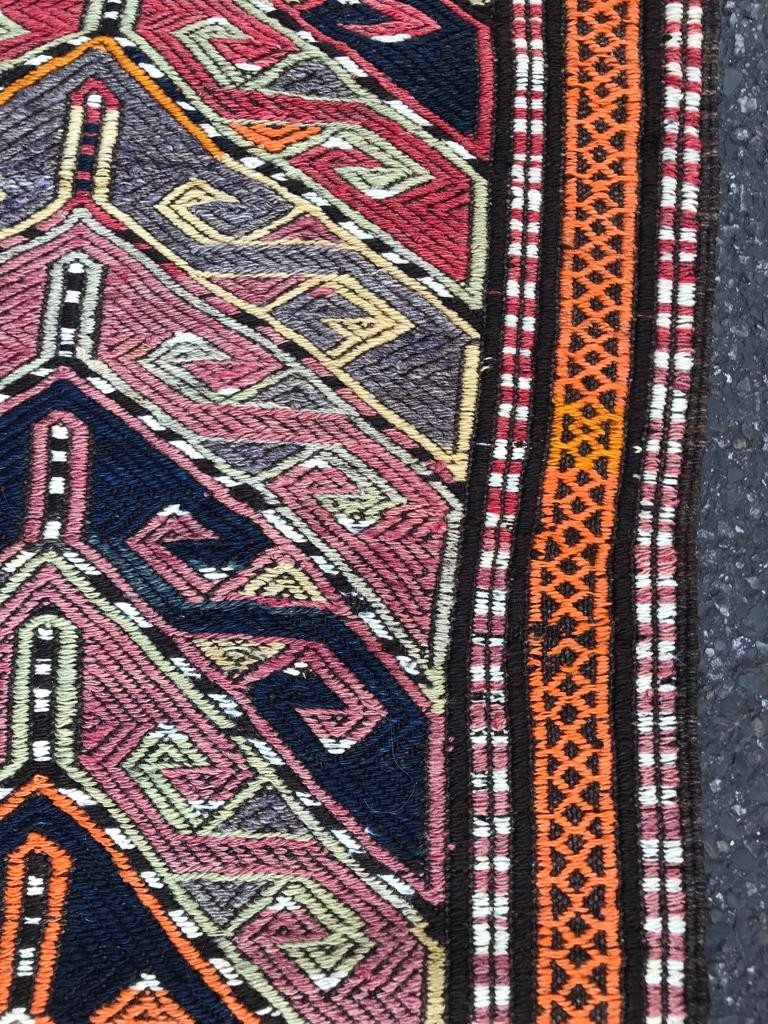 Kilim / Cicim Mut - Anatolia. Circa 1920. 212 X 113 Cm-photo-1