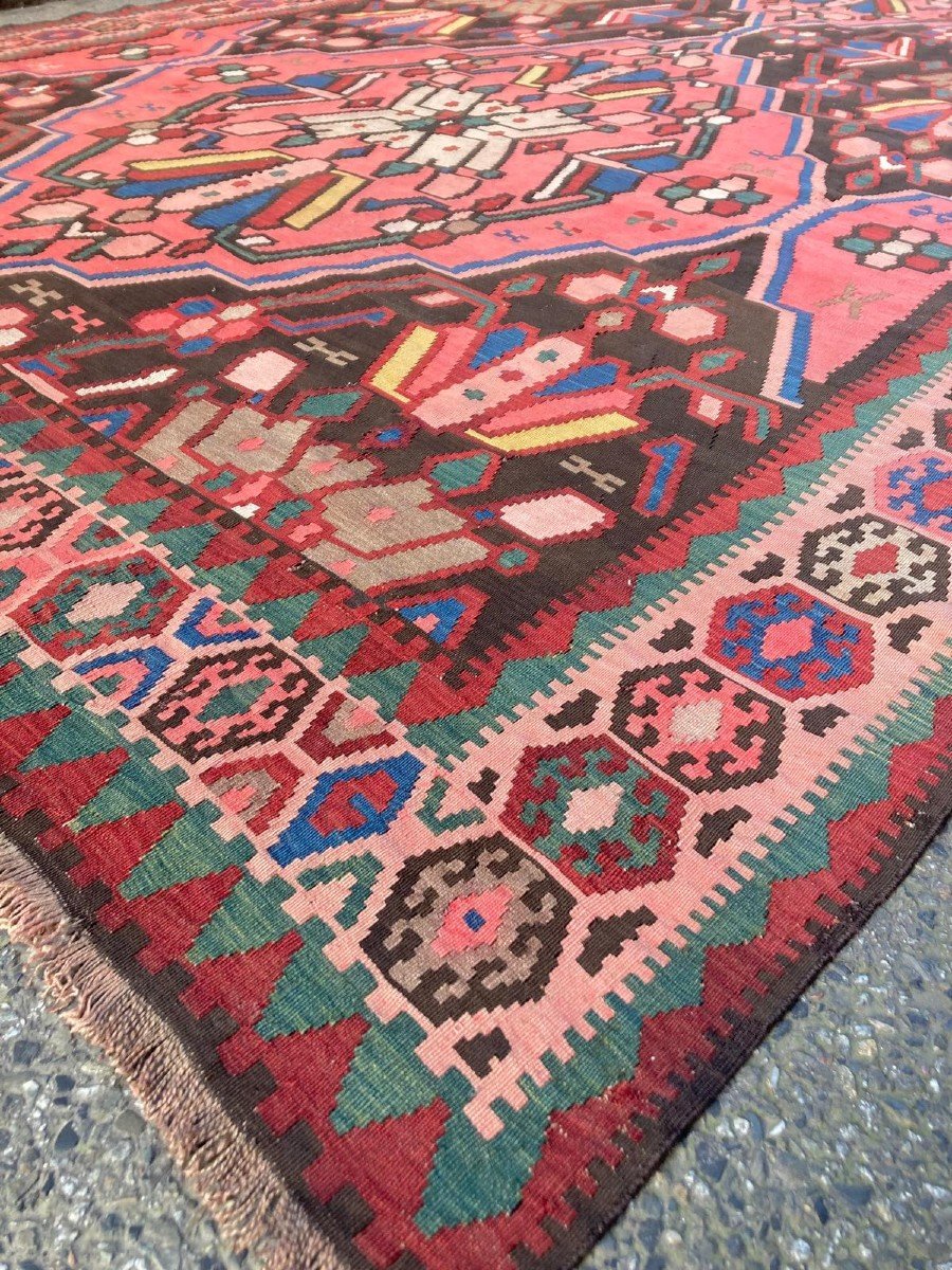 Kilim Karabag - Armenia. Circa 1880. 425 X 220 Cm-photo-3