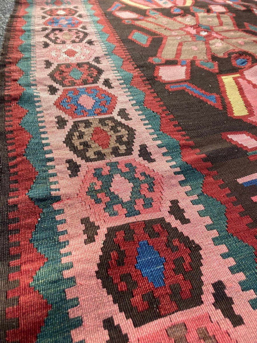 Kilim Karabag - Armenia. Circa 1880. 425 X 220 Cm-photo-3