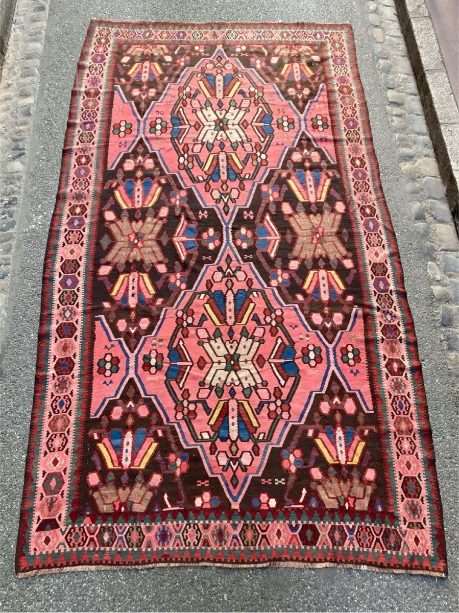 Kilim Karabag - Armenia. Circa 1880. 425 X 220 Cm-photo-7