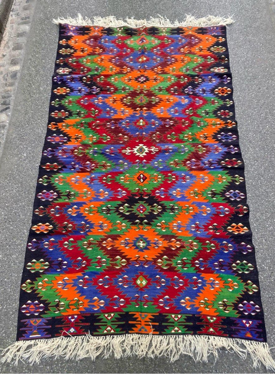 Kilim Afyon - Anatolia. Circa 1970. 315 X 166 Cm