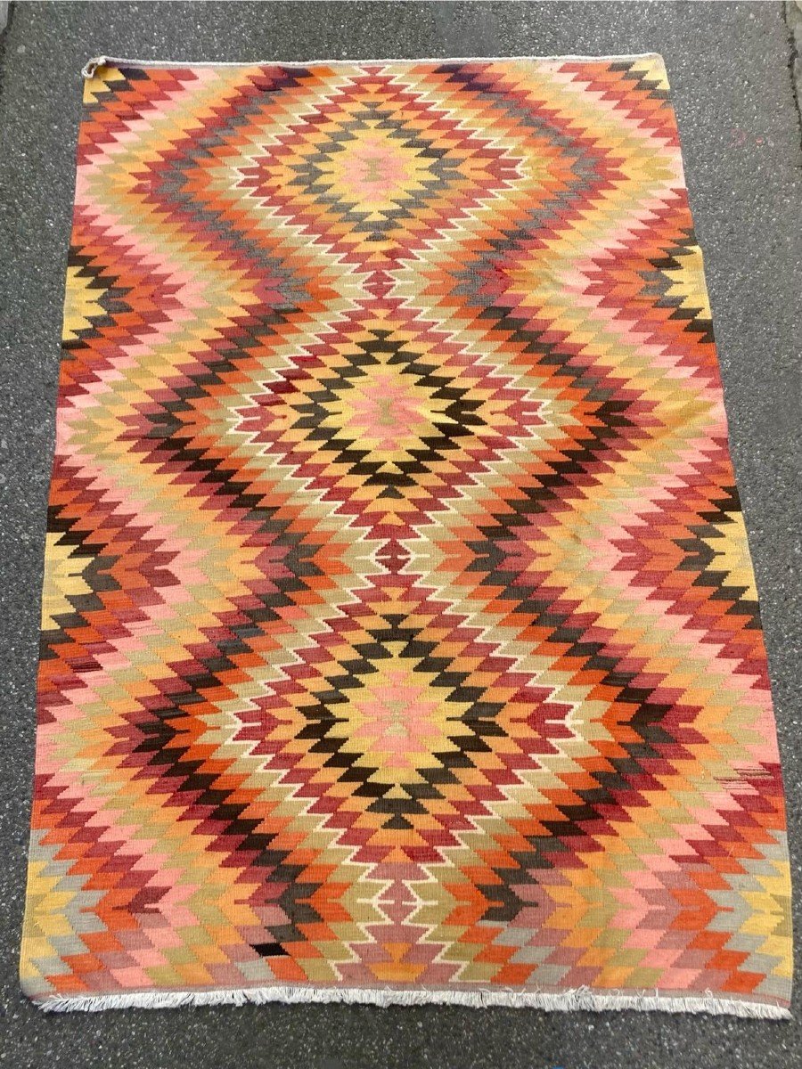 Kilim Denizli - Anatolia. Circa 1970. 295 X 180 Cm-photo-1