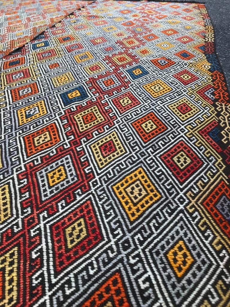 Kilim / Cicim Karapinar - Anatolia. Circa 1920. 250 X 160 Cm-photo-4