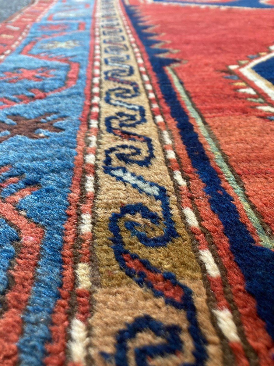 Kazakh Rug. Circa 1900. 220 X 145 Cm-photo-4