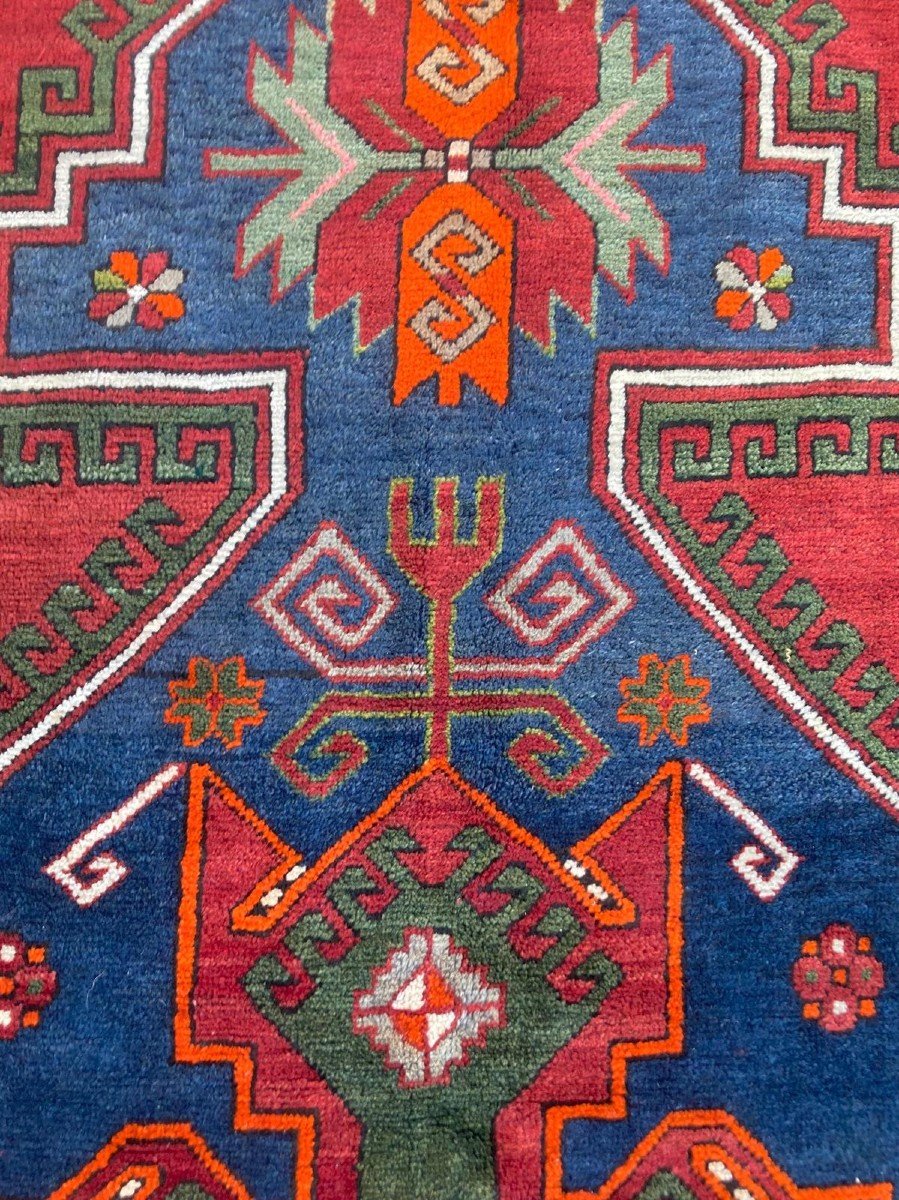 Tapis Kazakh. Circa 1930.  260 X 150 Cm-photo-2