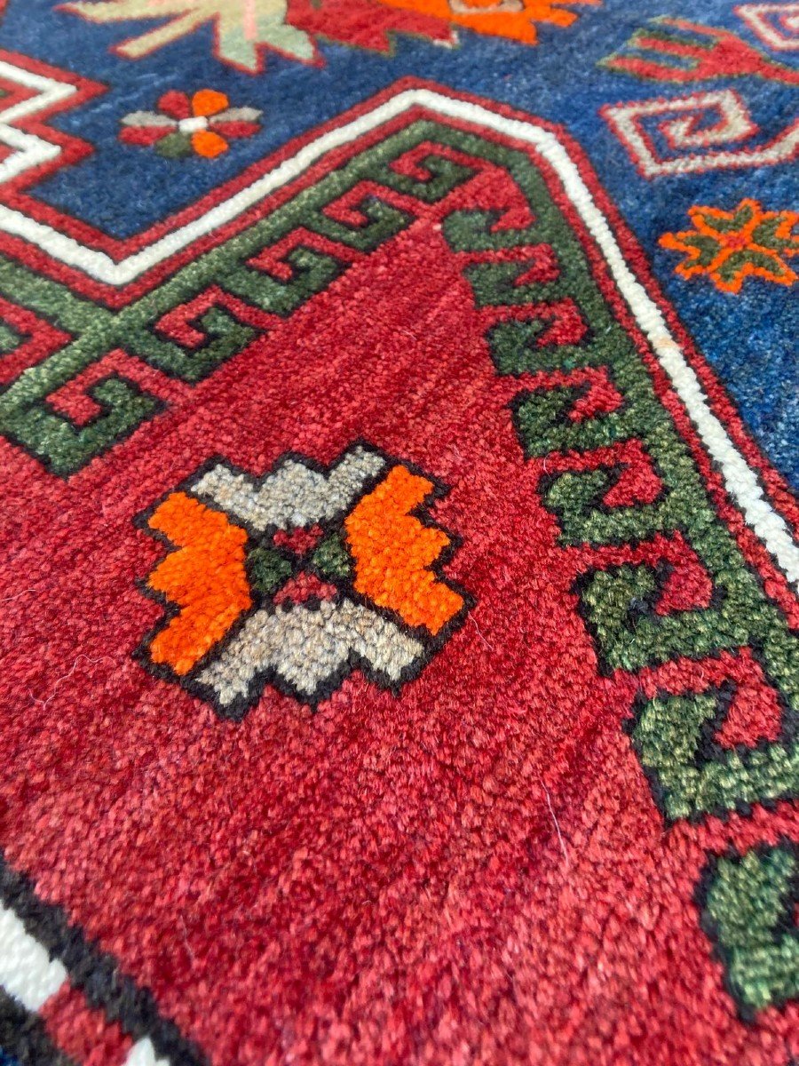 Tapis Kazakh. Circa 1930.  260 X 150 Cm-photo-6