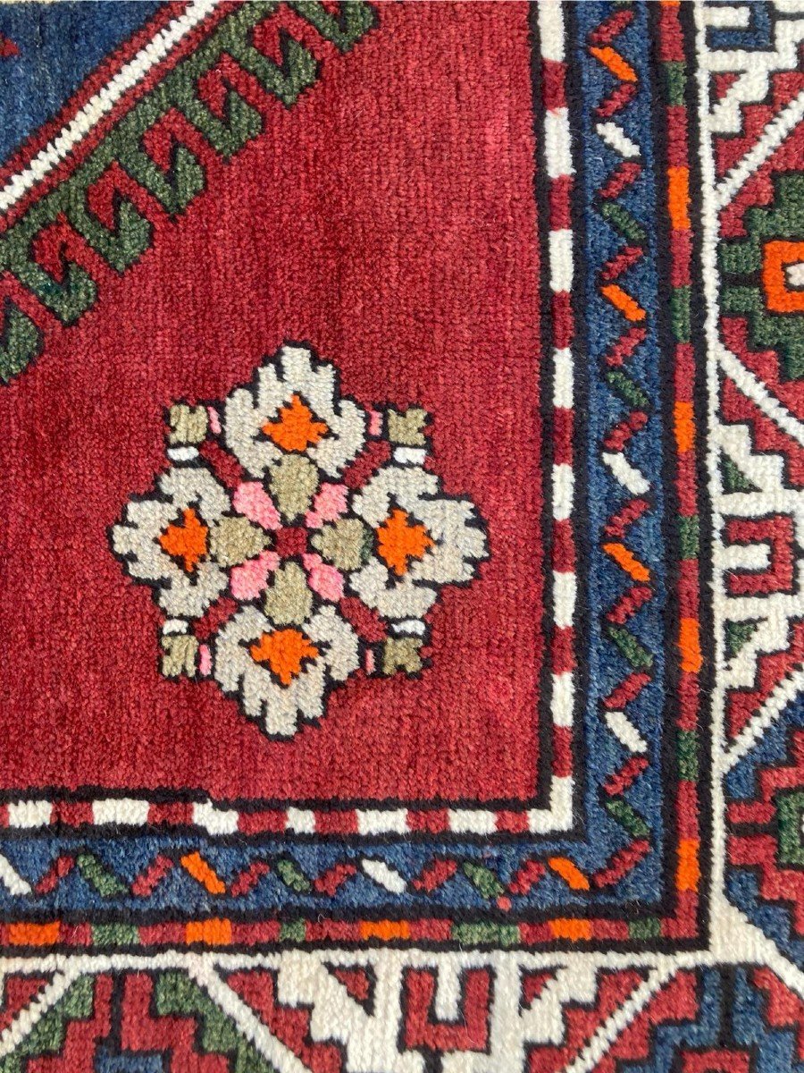 Tapis Kazakh. Circa 1930.  260 X 150 Cm-photo-7