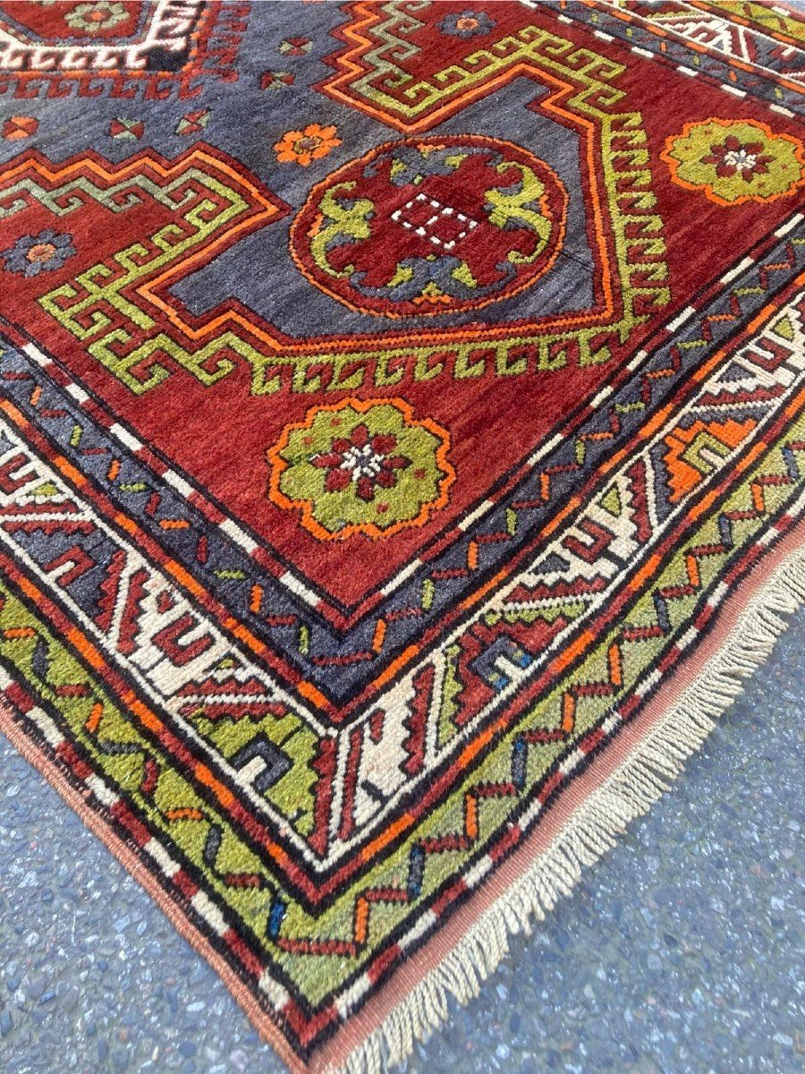 Kazakh Rug. Circa 1930. 255 X 150 Cm-photo-3